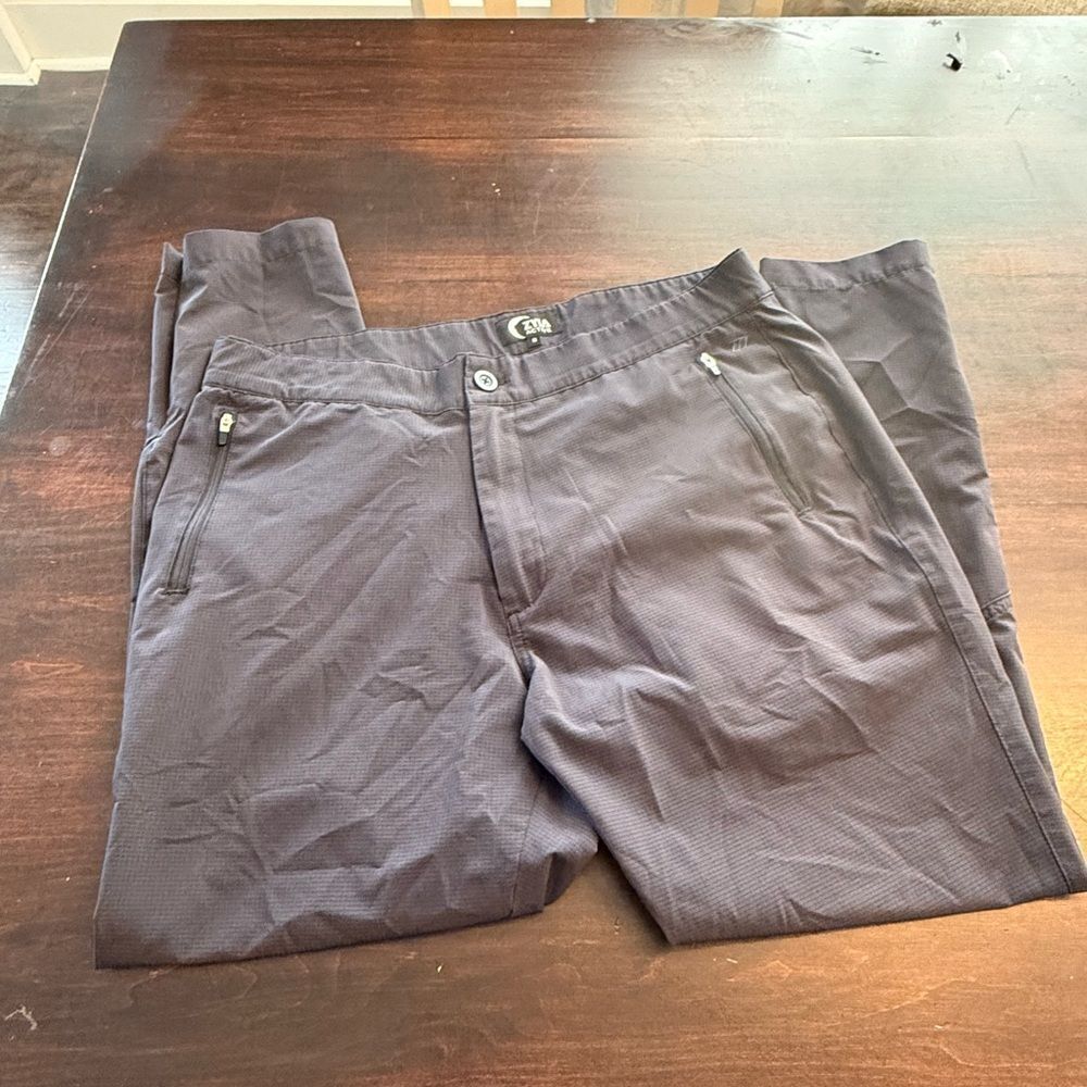 ZYIA Straight Leg Pants in Charcoal